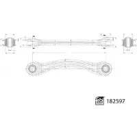 FEBI BILSTEIN Draagarm, wielophanging 182597