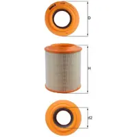 Knecht MAHLE luchtfilter LX 1275