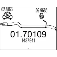 MTS 01.70109 Voorpijp