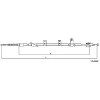 METZGER 17.6049 Handremkabel