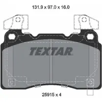 Textar Remblokkenset, schijfrem 2591503