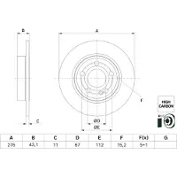 Bosch 0 986 479 H60 Remschijf