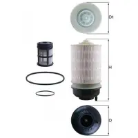 MAHLE ORIGINAL Brandstoffilter KX 581KIT