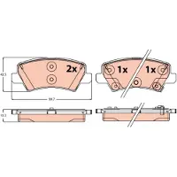 TRW GDB2248 Remblokken