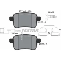 Textar Remblokset 2515601, achter
