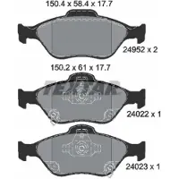 Textar Remblokset 2495201, voor