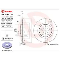 Brembo 09.N264.11 Remschijf