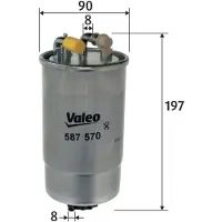 Valeo Brandstoffilter 587570