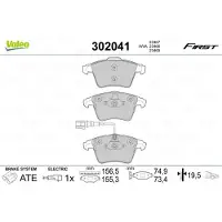 Valeo 302041 Remblokken