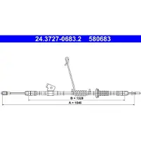 Ate 24.3727-0683.2 Handremkabel