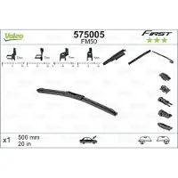 Valeo FIRST ruitenwisserbladen voor VW TIGUAN (5N), frameloos, 500mm