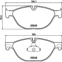 Hella 8DB 355 015-251 Remblokken
