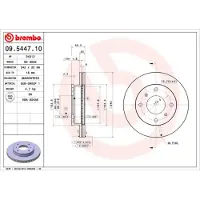 Brembo 09.5447.10 Remschijf