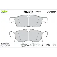 Valeo 302916 Remblokken