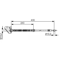 Bosch Remleiding 1 987 481 B30, Rechts