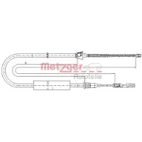 METZGER Trekkabel, parkeerrem 10.7507