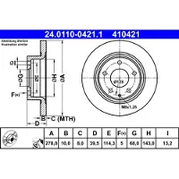 Ate Remschijf 24.0110-0421.1