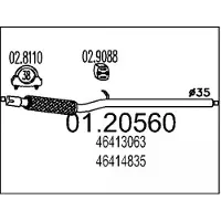 MTS 01.20560 Voorpijp
