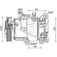 MAHLE ORIGINAL Compressor, airconditioning ACP 1465 000P