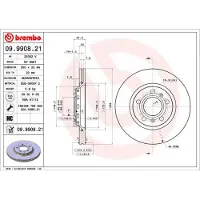 Brembo Remschijf 09.9908.21