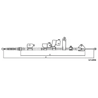 METZGER 17.1096 Handremkabel
