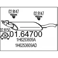 MTS 01.64700 Einddemper