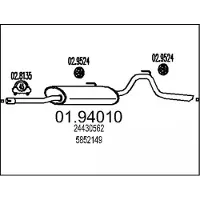 MTS 01.94010 Einddemper