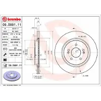 Brembo Remschijf 09.D991.11
