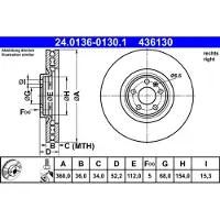 Ate Remschijf 24.0136-0130.1