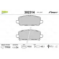 Valeo 302314 Remblokken