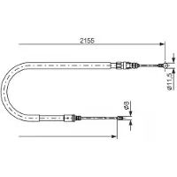 Bosch 1 987 477 994 Handremkabel
