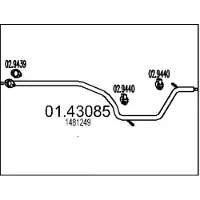 MTS 01.43085 Voorpijp