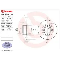 Brembo 08.2714.20 Remschijf