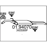 MTS 01.94070 Einddemper