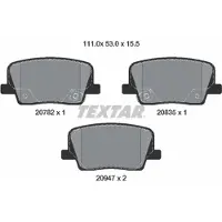 Textar Remblokset 2078201, achter