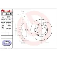 Brembo 09.5055.10 Remschijf
