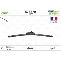Valeo Ruitenwisser 578570 Valeo voor o.a. CHEVROLET, DAIHATSU, FIAT, FORD, HONDA, HYUNDAI, JEEP, KIA, LANCIA, MAZDA, MITSUBISHI, NISSAN, SUZUKI, TOYOTA, VOLKSWAGEN
