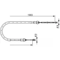 Bosch Kabel, parkeerrem 1 987 482 233