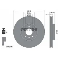 Textar Remschijf 92230305