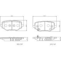 Brembo P 08 001E Remblokken