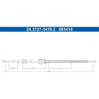 Ate 24.3727-3418.2 Handremkabel