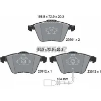 Textar Remblokset 2380101, achter