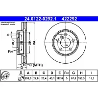 Ate Remschijf 24.0122-0292.1