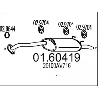 MTS 01.60419 Einddemper