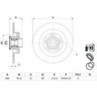 Bosch 0 986 479 F42 Remschijf