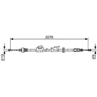 Bosch 1 987 482 706 Handremkabel