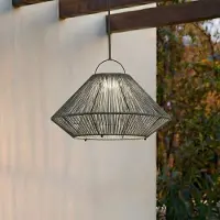 LINDBY Buitenverlichting , Austas, dimbare, Grijs, Balkon, Kunststof, Modern