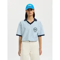 Selected Pet blauw / wit