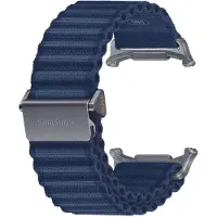Samsung Accessoires horlogeband voor smartwatch - - Galaxy Watch Ultra - Blauw - Staal - Nylon