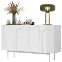 OKWISH Verstelbare bureaustoel, loungestoel zonder armleuningen, relaxfauteuil met brede zitting, loungestoel met U-vormige zitting, donkergroen